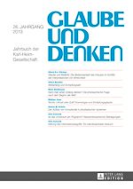 Télécharger le livre :  Glaube und Denken