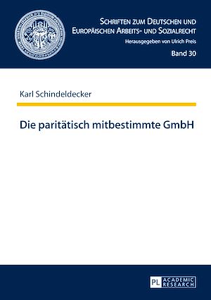 Téléchargez le livre :  Die paritaetisch mitbestimmte GmbH