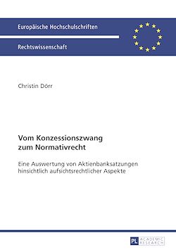 Télécharger le livre :  Vom Konzessionszwang zum Normativrecht