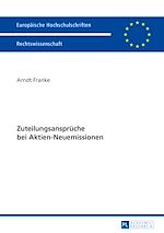 Télécharger le livre :  Zuteilungsansprueche bei Aktien-Neuemissionen