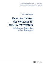 Télécharger le livre :  Verantwortlichkeit des Vorstands fuer Kartellrechtsverstoeße