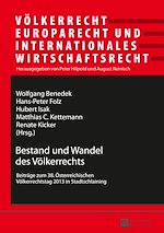 Télécharger le livre :  Bestand und Wandel des Voelkerrechts
