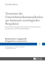 Télécharger le livre :  Textsorten der Unternehmenskommunikation aus kontrastiv-textologischer Perspektive