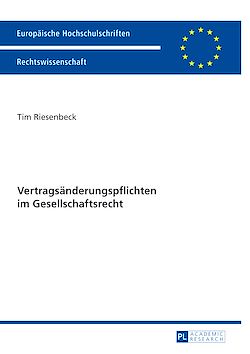 Télécharger le livre :  Vertragsaenderungspflichten im Gesellschaftsrecht