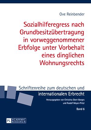 Téléchargez le livre :  Sozialhilferegress nach Grundbesitzuebertragung in vorweggenommener Erbfolge unter Vorbehalt eines dinglichen Wohnungsrechts