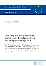 Télécharger le livre :  Verleitung zu Boersenspekulationsgeschaeften und Strafvermeidung durch Corporate Compliance