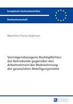 Télécharger le livre :  Vermoegensbezogene Rechtspflichten der Betriebsraete gegenueber den Arbeitnehmern bei Wahrnehmung der gesetzlichen Beteiligungsrechte