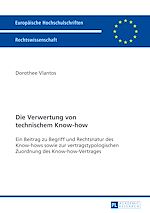 Télécharger le livre :  Die Verwertung von technischem Know-how
