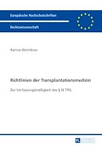 Télécharger le livre :  Richtlinien der Transplantationsmedizin
