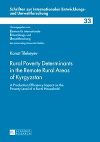 Télécharger le livre :  Rural Poverty Determinants in the Remote Rural Areas of Kyrgyzstan