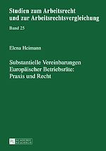 Télécharger le livre :  Substantielle Vereinbarungen Europaeischer Betriebsraete: Praxis und Recht