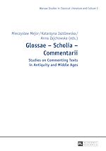 Télécharger le livre :  Glossae – Scholia – Commentarii