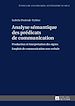 Télécharger le livre :  Analyse sémantique des prédicats de communication