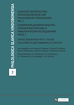 Télécharger le livre :  Slavische Geisteskultur: Ethnolinguistische und philologische Forschungen. Teil 1- ?????????? ???????? ????????: ???????????? ??????? ? ???????????? ?? ????????????. ????? 1