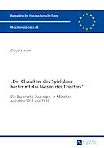 Télécharger le livre :  «Der Charakter des Spielplans bestimmt das Wesen des Theaters»
