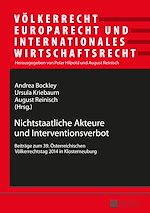 Télécharger le livre :  Nichtstaatliche Akteure und Interventionsverbot