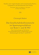 Télécharger le livre :  Das Gesellschaftskollisionsrecht im Spannungsverhaeltnis zur Rom I- und II-VO