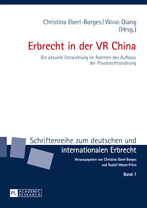 Téléchargez le livre :  Erbrecht in der VR China