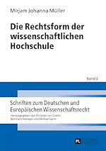 Télécharger le livre :  Die Rechtsform der wissenschaftlichen Hochschule