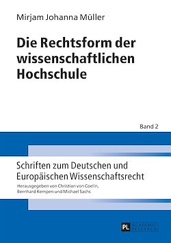 Télécharger le livre :  Die Rechtsform der wissenschaftlichen Hochschule