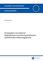 Télécharger le livre :  Zulaessigkeit vereinbarter Arbeitnehmervertretungsstrukturen und Betriebsverfassungsgesetz