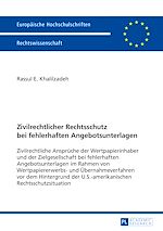 Télécharger le livre :  Zivilrechtlicher Rechtsschutz bei fehlerhaften Angebotsunterlagen