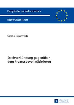 Télécharger le livre :  Streitverkuendung gegenueber dem Prozessbevollmaechtigten