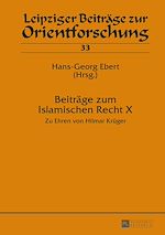 Télécharger le livre :  Beitraege zum Islamischen Recht X
