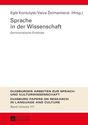Téléchargez le livre :  Sprache in der Wissenschaft