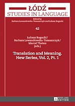 Télécharger le livre :  Translation and Meaning. New Series, Vol. 2, Pt. 1