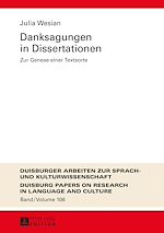 Télécharger le livre :  Danksagungen in Dissertationen