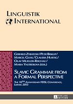 Télécharger le livre :  Slavic Grammar from a Formal Perspective