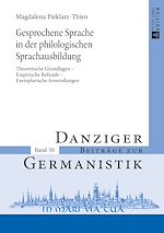 Télécharger le livre :  Gesprochene Sprache in der philologischen Sprachausbildung