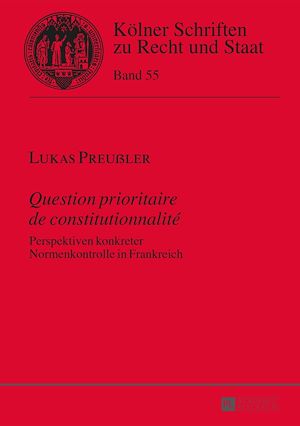 Téléchargez le livre :  «Question prioritaire de constitutionnalité»