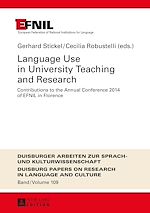 Télécharger le livre :  Language Use in University Teaching and Research