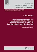 Télécharger le livre :  Der Rechtsrahmen fuer Vorstandsverguetungen in Deutschland und Australien