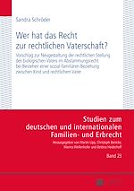 Télécharger le livre :  Wer hat das Recht zur rechtlichen Vaterschaft?
