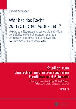 Télécharger le livre :  Wer hat das Recht zur rechtlichen Vaterschaft?