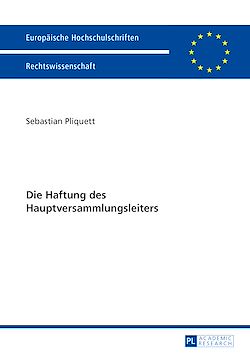 Télécharger le livre :  Die Haftung des Hauptversammlungsleiters