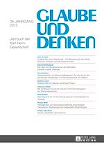 Télécharger le livre :  Glaube und Denken