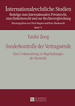 Télécharger le livre :  Sonderkontrolle der Vertragsstrafe