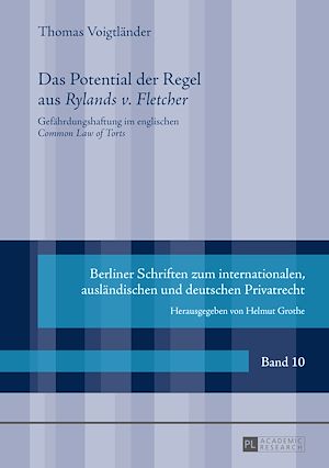 Téléchargez le livre :  Das Potential der Regel aus «Rylands v. Fletcher»