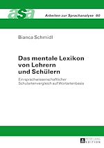 Télécharger le livre :  Das mentale Lexikon von Lehrern und Schuelern