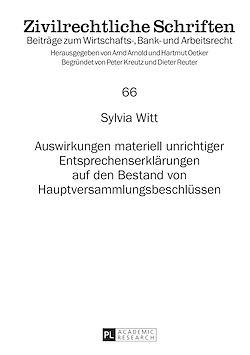 Télécharger le livre :  Auswirkungen materiell unrichtiger Entsprechenserklaerungen auf den Bestand von Hauptversammlungsbeschluessen