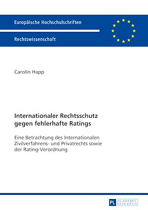 Téléchargez le livre :  Internationaler Rechtsschutz gegen fehlerhafte Ratings
