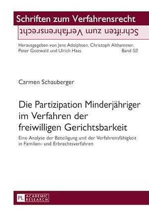 Téléchargez le livre :  Die Partizipation Minderjaehriger im Verfahren der freiwilligen Gerichtsbarkeit