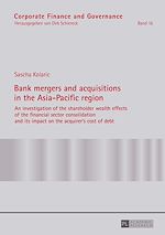 Télécharger le livre :  Bank mergers and acquisitions in the Asia-Pacific region