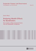 Télécharger le livre :  Analyzing Wealth Effects for Bondholders