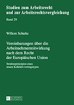 Télécharger le livre :  Vereinbarungen ueber die Arbeitnehmermitwirkung nach dem Recht der Europaeischen Union