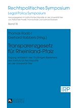 Télécharger le livre :  Transparenzgesetz fuer Rheinland-Pfalz